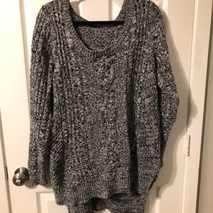 Torrid Black and White Knitted Sweater